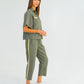 Leah Tapered Trouser - Khaki