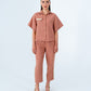 Leah Tapered Trouser - Terracotta