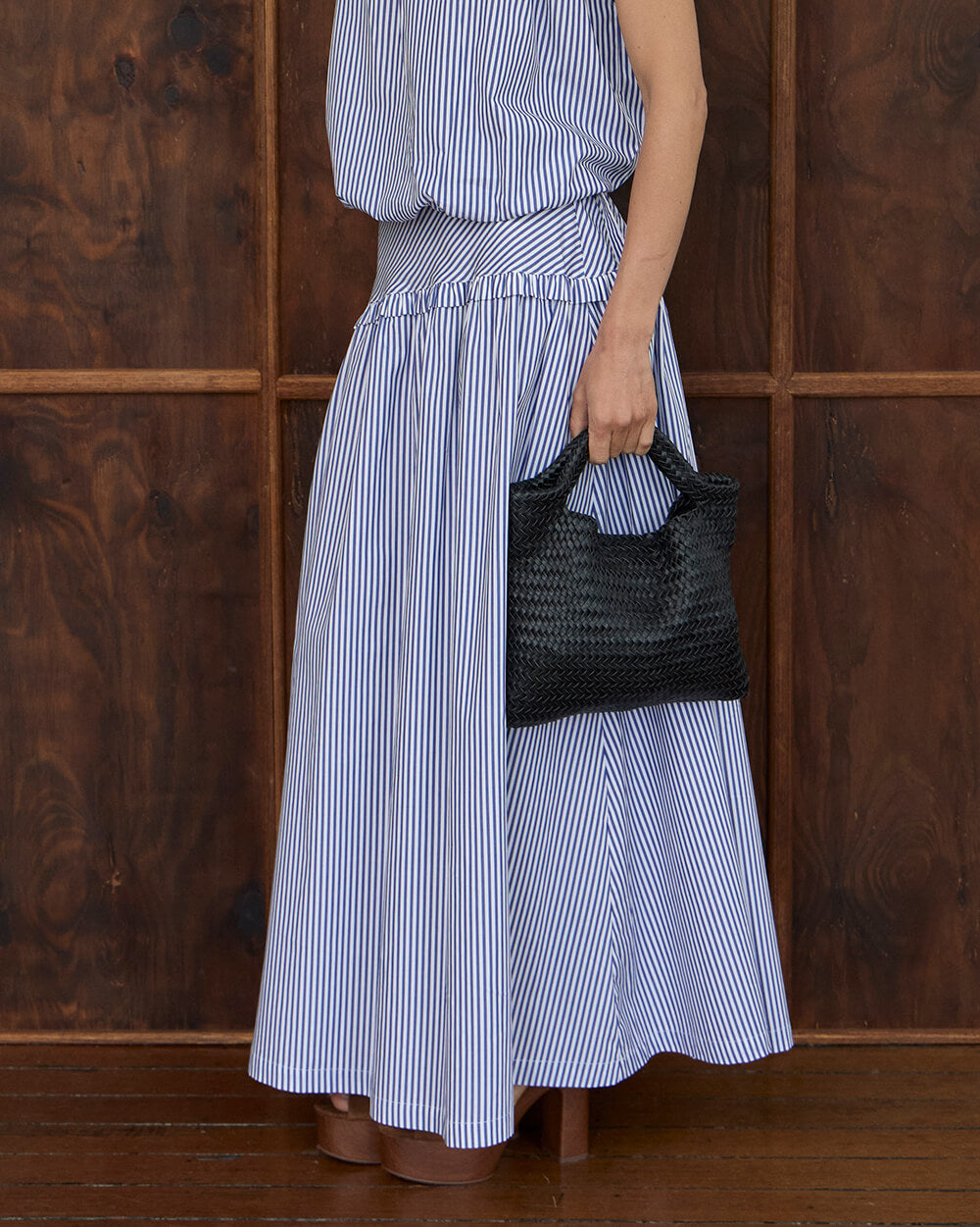 Grace Skirt - Stripe Cotton