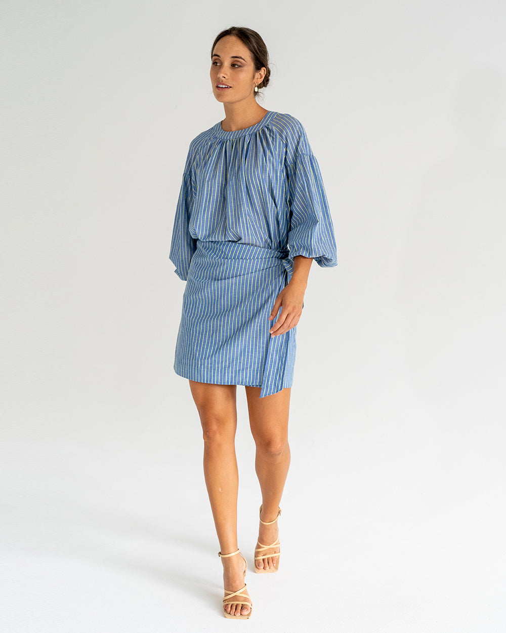 Jedda Wrap Skirt - Voile Stripe