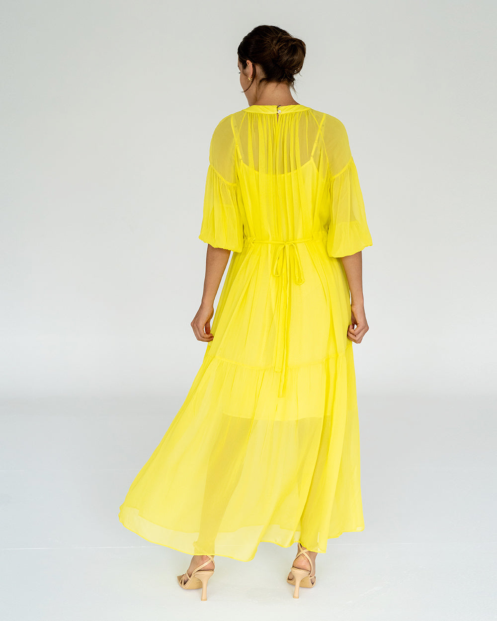 Laurent Dress - Sunglow Yellow