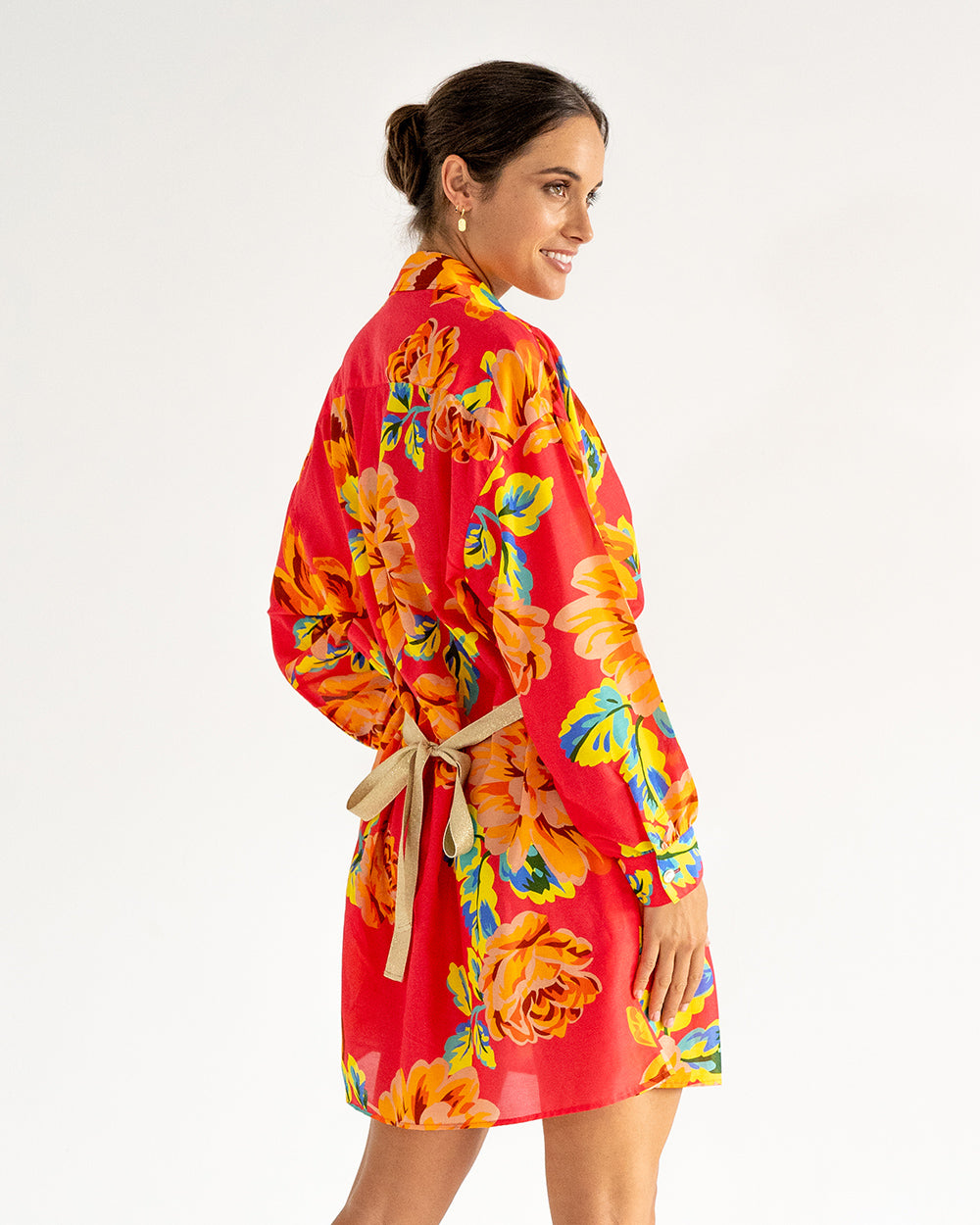 Leonie Shirt Dress - Sunset Floral