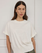 Lucy Knit Tee - Cream