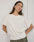 Lucy Knit Tee - Cream