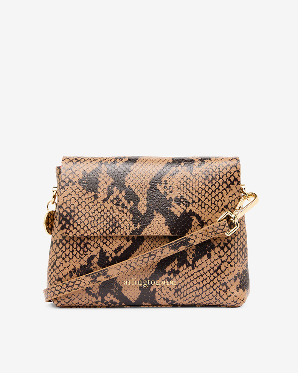 Amber Petite - Caramel Python – Arlington Milne