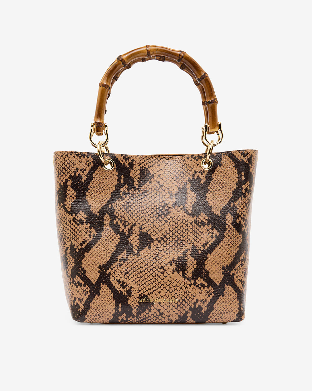 Maya Tote - Caramel Python