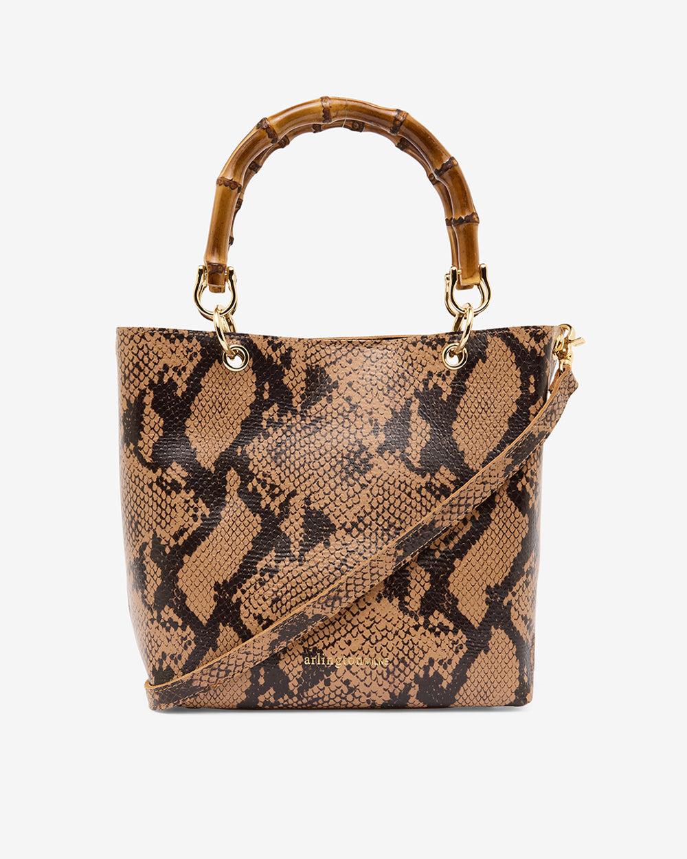 Maya Tote - Caramel Python