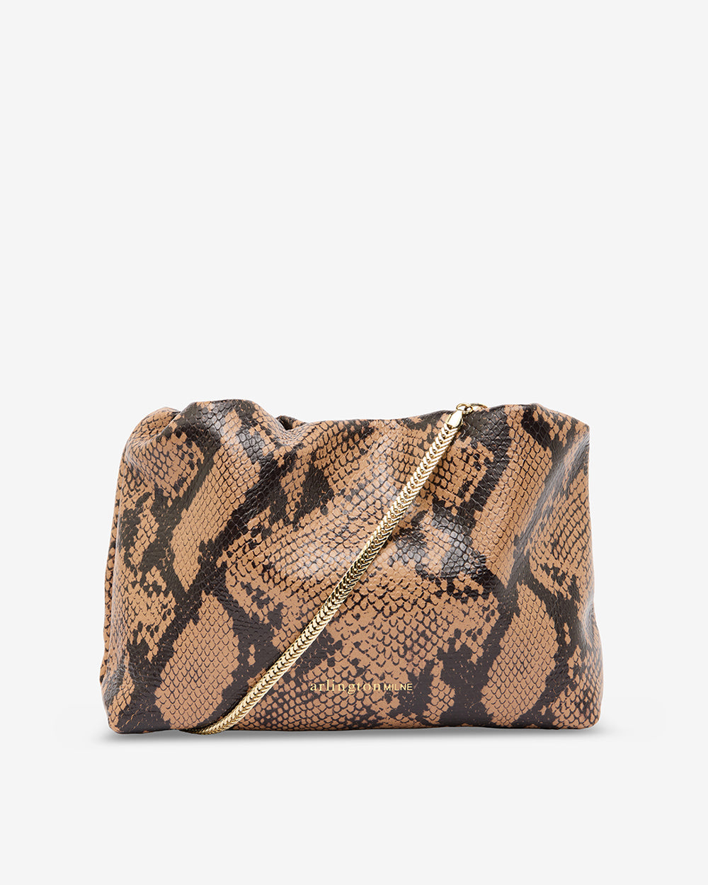 Martha Bag - Caramel Python - Arlington Milne