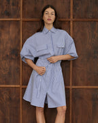 Mabel Dress - Stripe Cotton