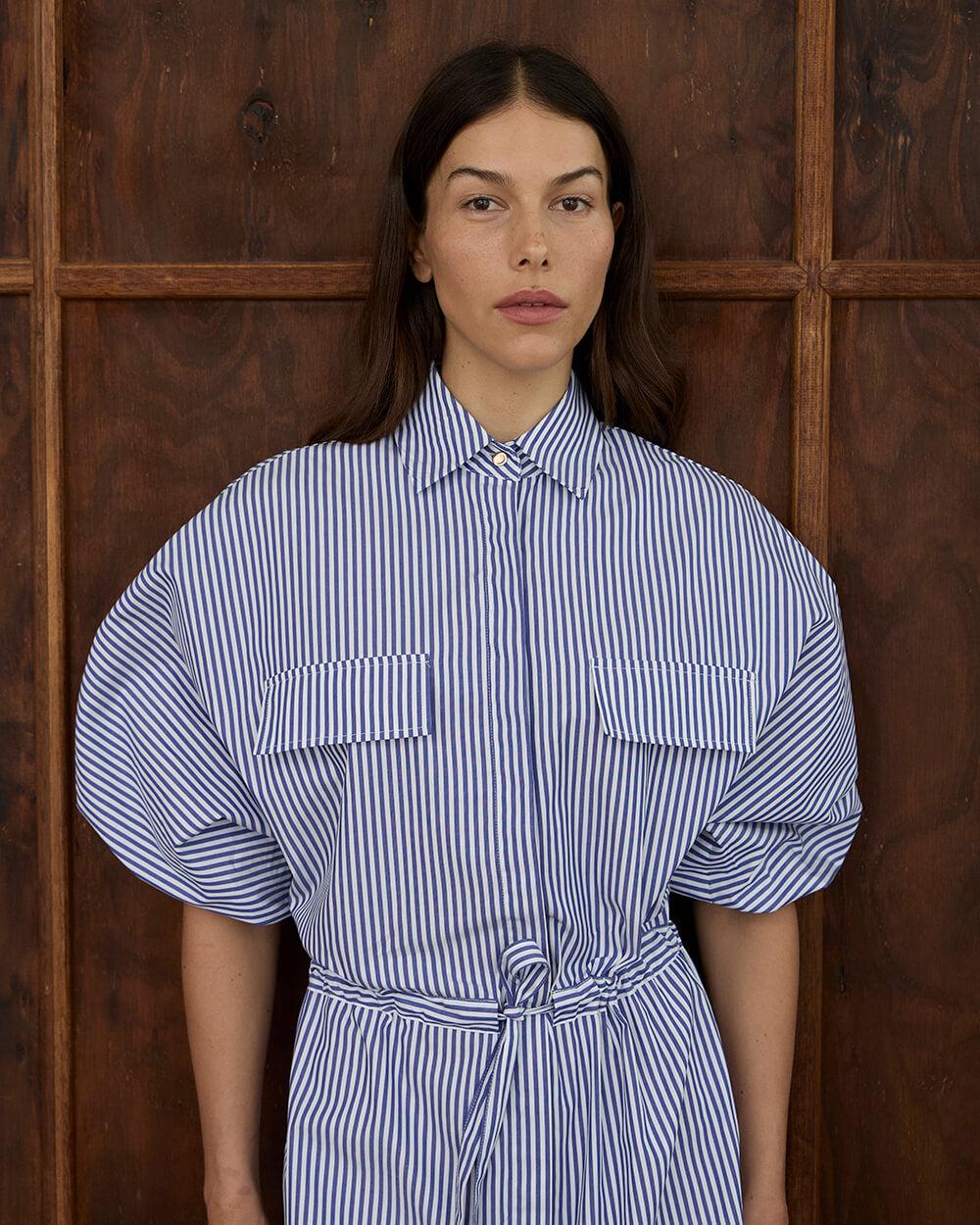 Mabel Dress - Stripe Cotton