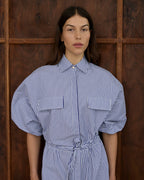 Mabel Dress - Stripe Cotton