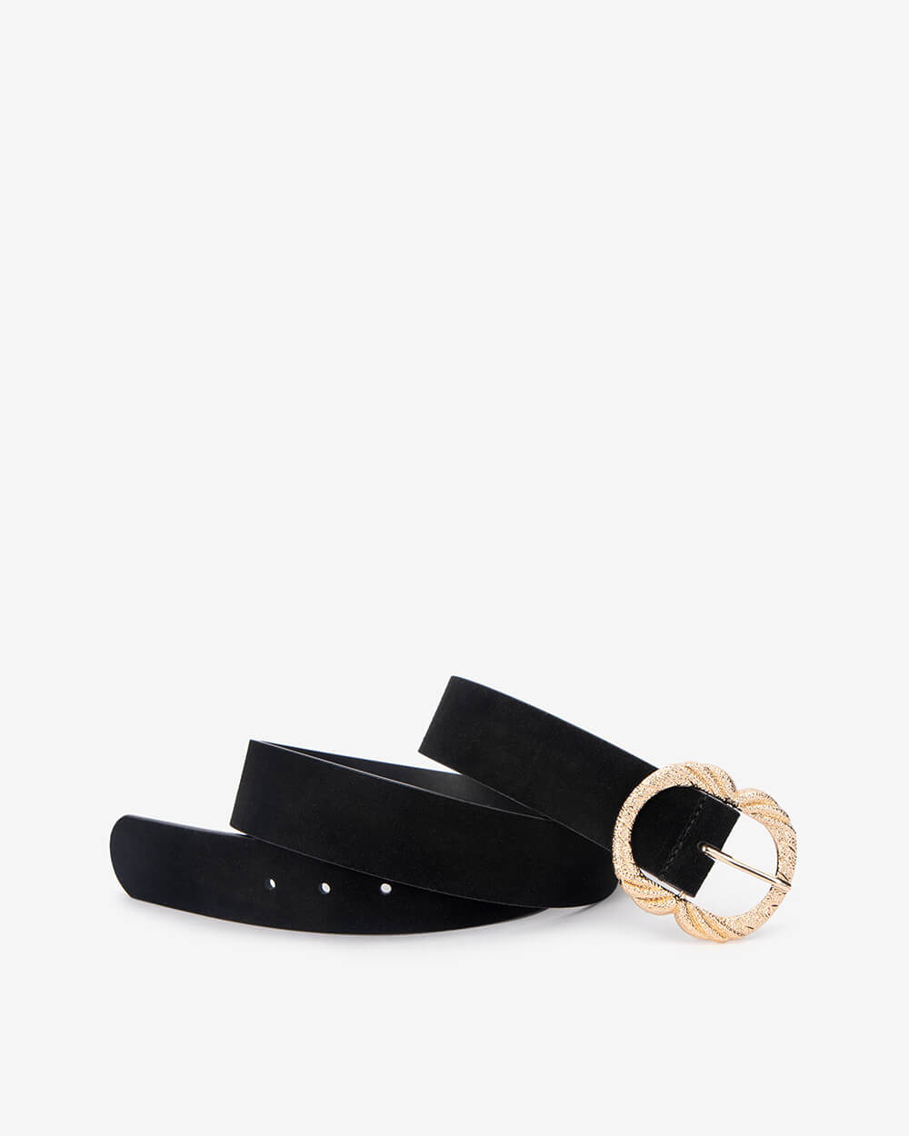 Maddie Belt - Black Suede