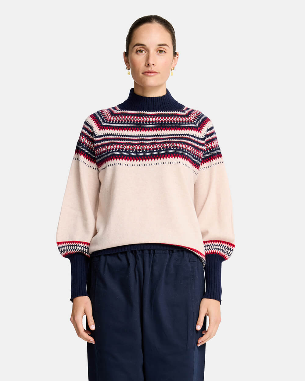 Miriam Knit - Blush Snowflake
