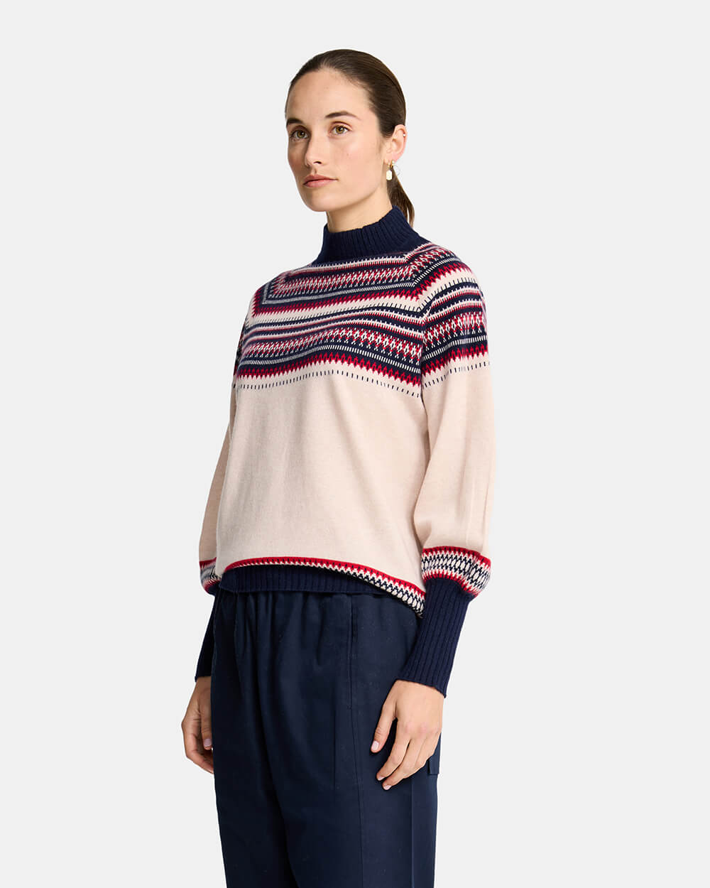 Miriam Knit - Blush Snowflake