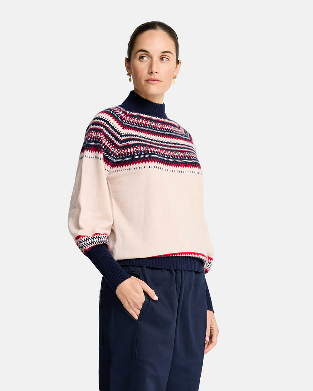 Miriam Knit - Blush Snowflake