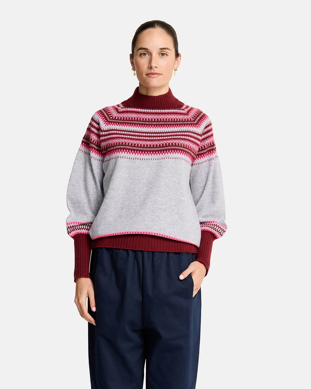 Miriam Knit - Grey Snowflake