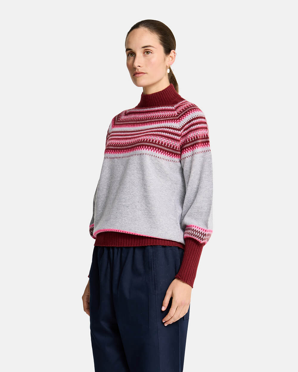 Miriam Knit - Grey Snowflake