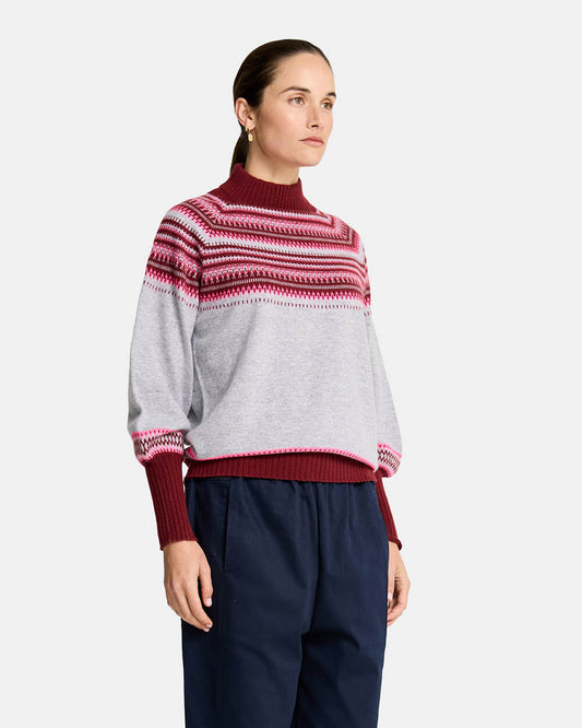 Miriam Knit - Grey Snowflake