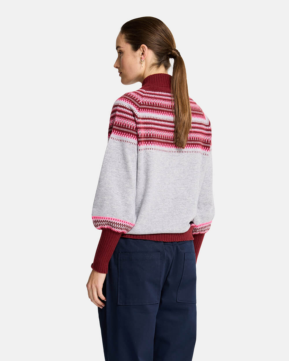 Miriam Knit - Grey Snowflake