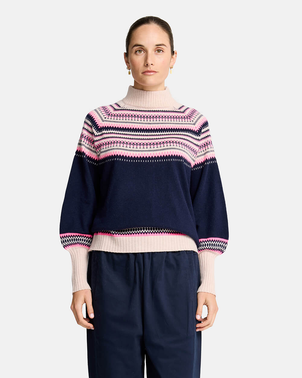 Miriam Knit - Navy Snowflake