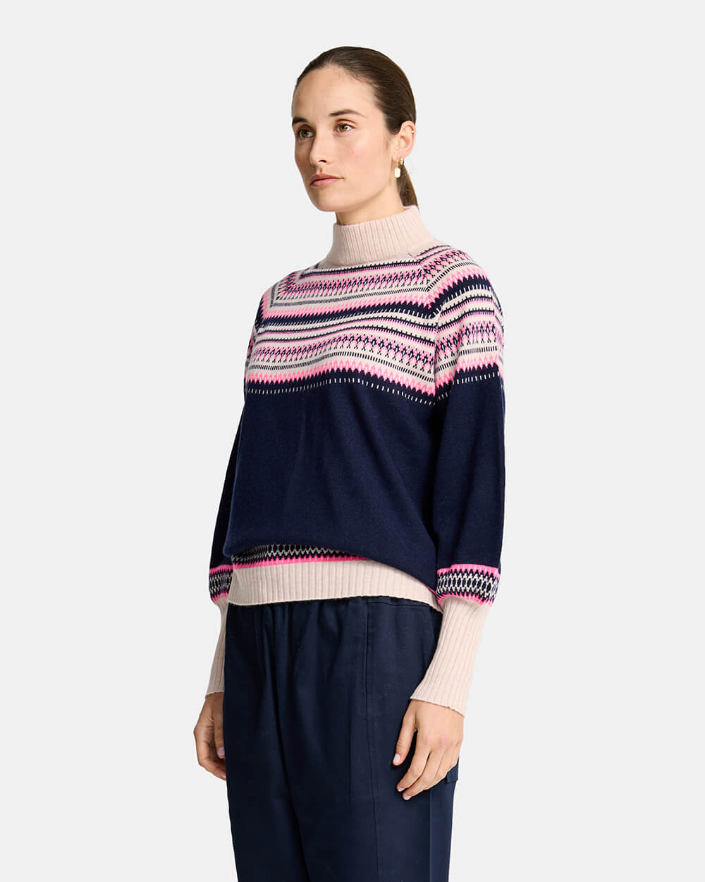 Miriam Knit - Navy Snowflake