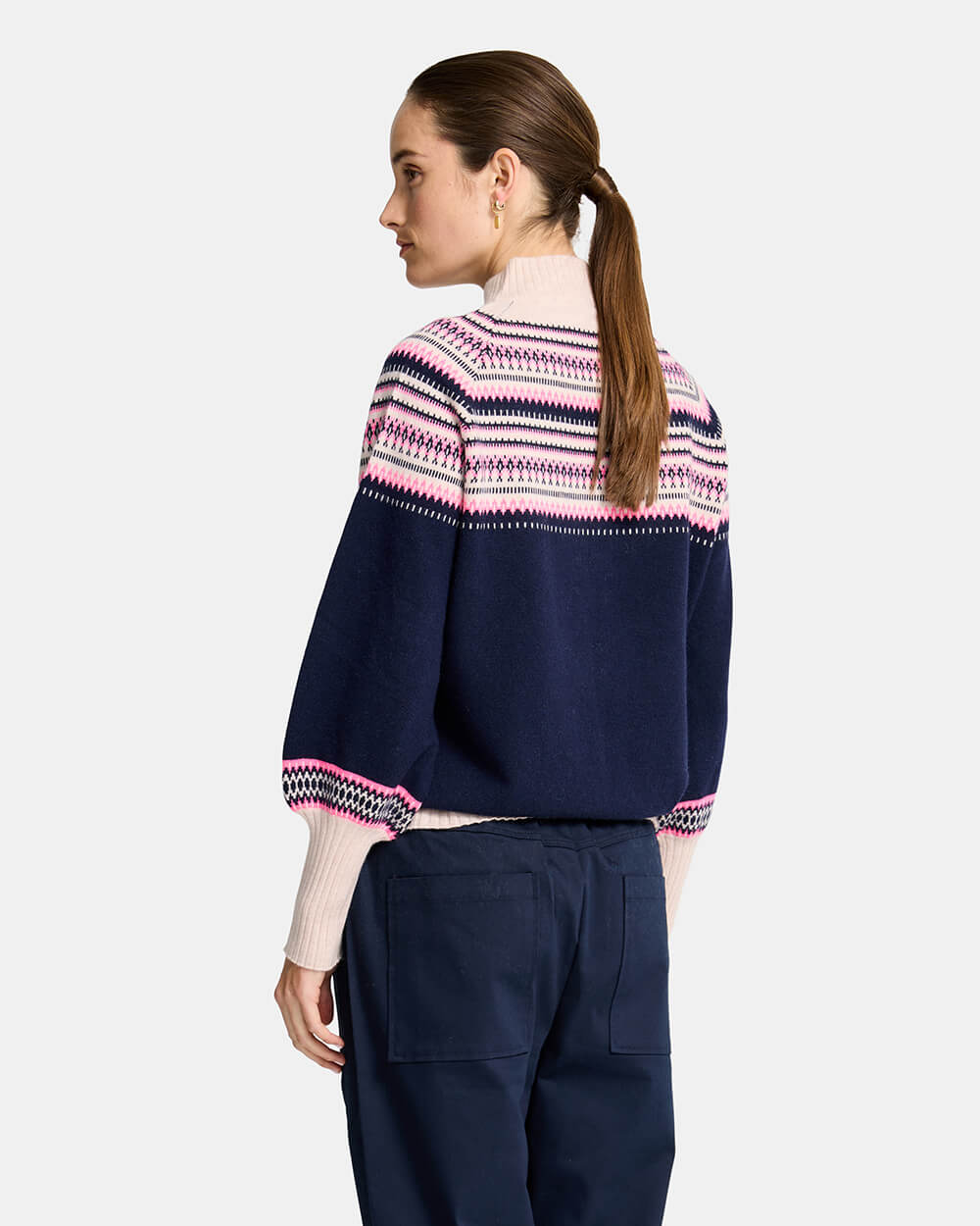 Miriam Knit - Navy Snowflake