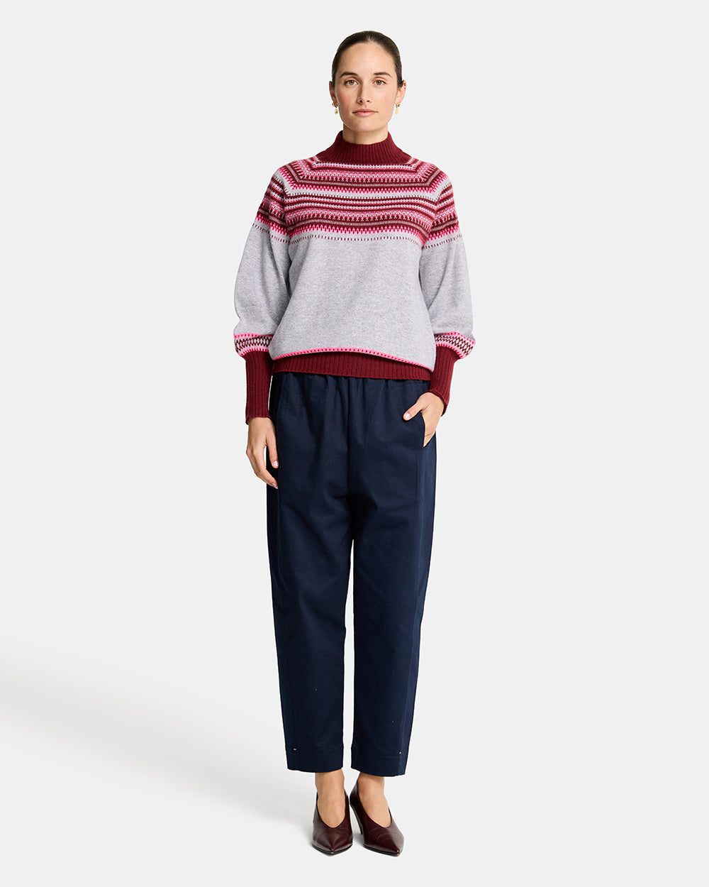 Miriam Knit - Grey Snowflake