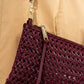 Molly Crossbody - Burgundy Weave