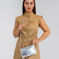 Molly Crossbody - Silver Crinkle