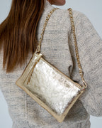 Molly Crossbody - Gold Crinkle - Arlington Milne