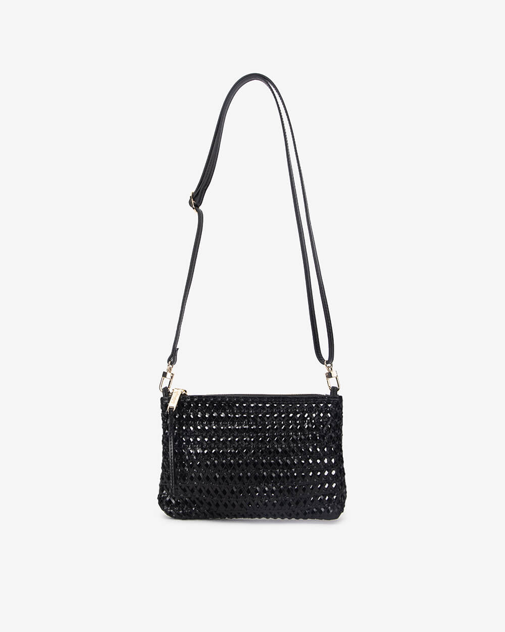 Molly Crossbody - Black Weave