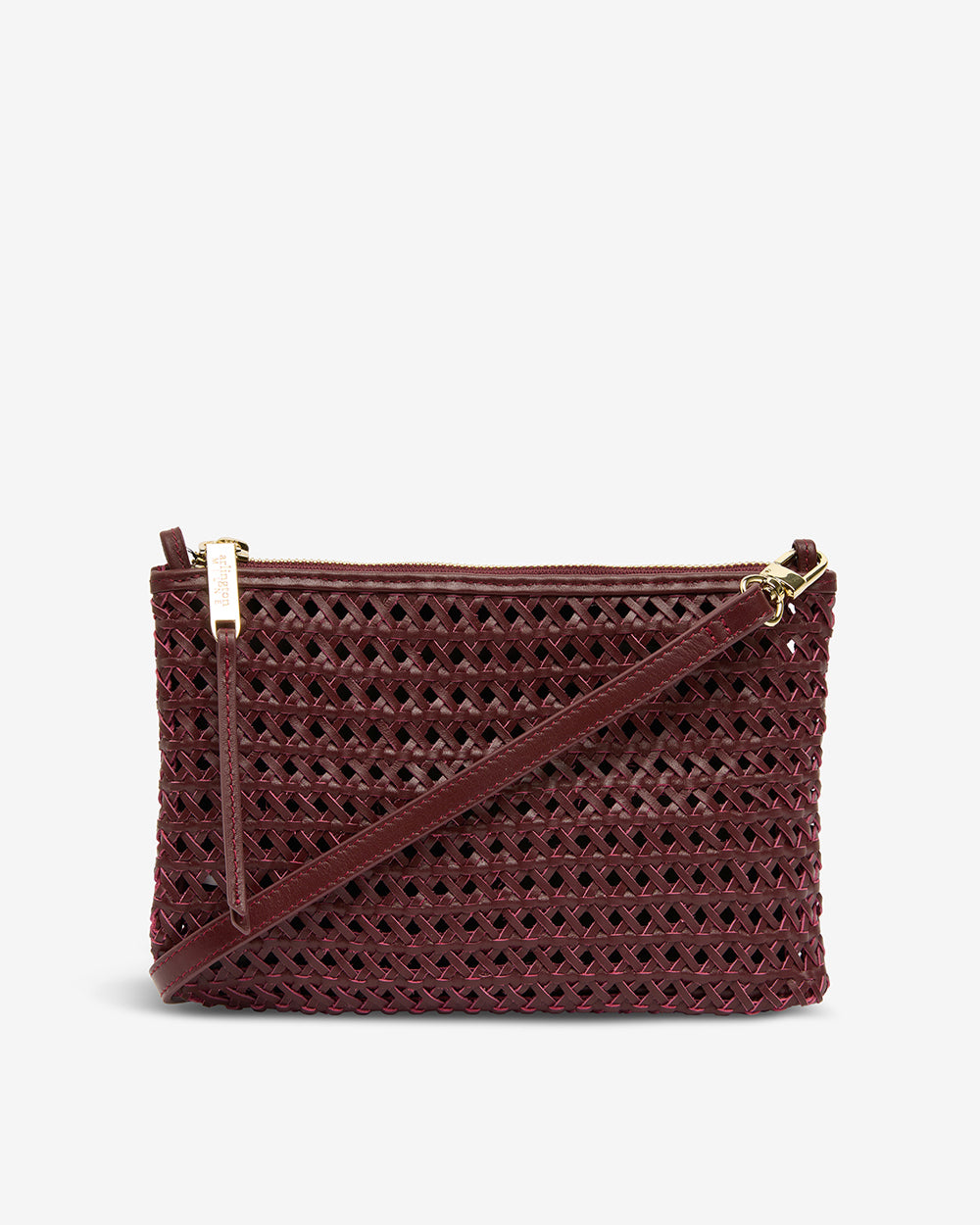 Molly Crossbody - Burgundy Weave - Arlington Milne