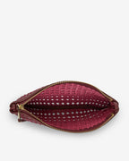 Molly Crossbody - Burgundy Weave - Arlington Milne