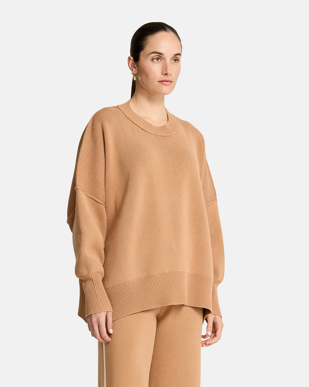 Natasha Sweat Top - Camel