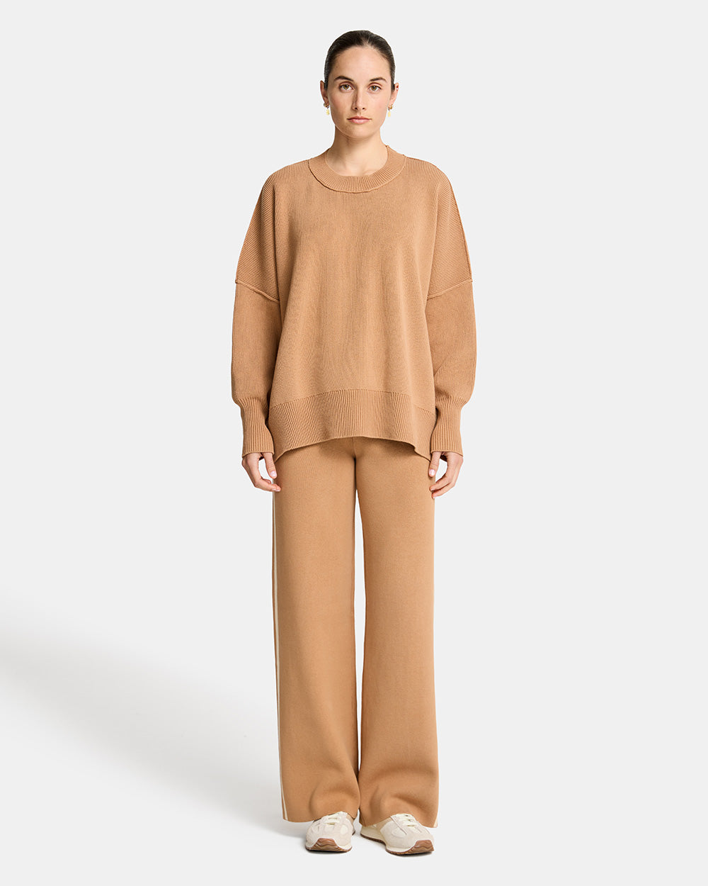 Natasha Sweat Top - Camel