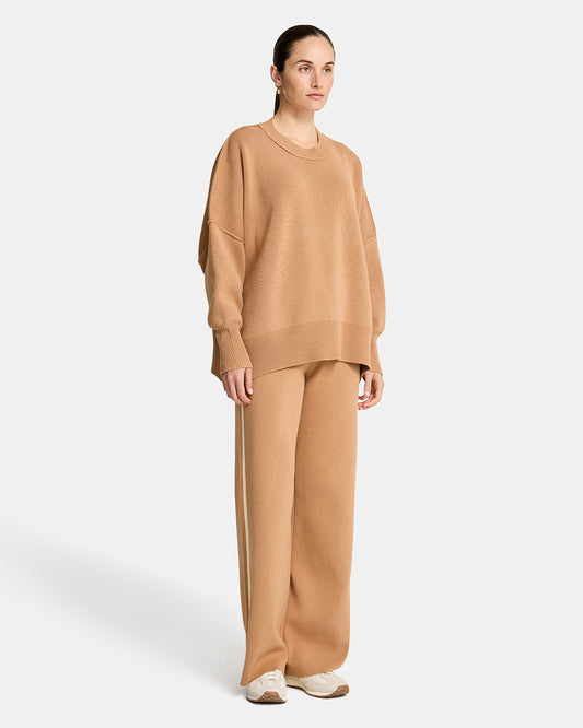 Natasha Sweat Pant - Camel