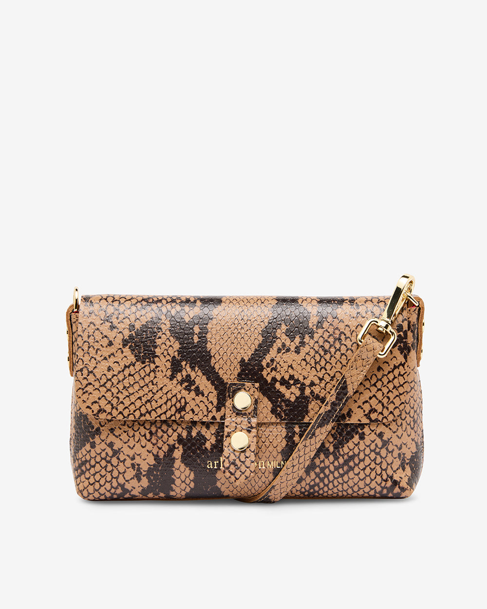 Paige Wallet - Caramel Python