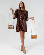 Paige Wallet - Caramel Python - Arlington Milne
