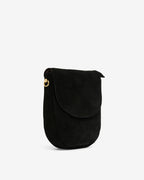 Phoebe Pouch - Black Suede - Arlington Milne