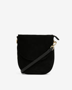 Phoebe Pouch - Black Suede - Arlington Milne
