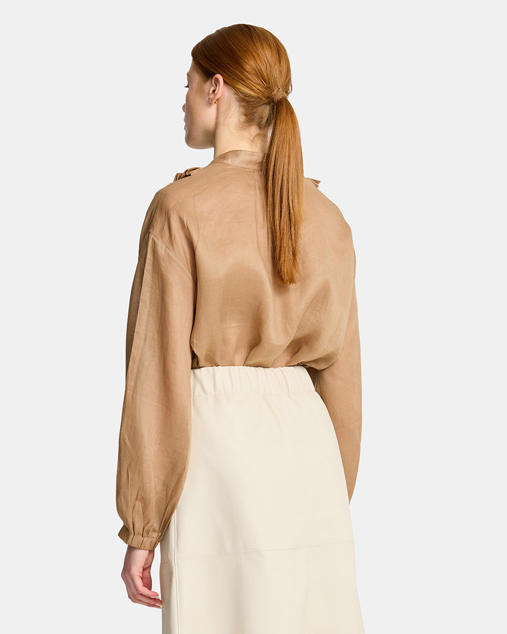 Riva Blouse - Taupe