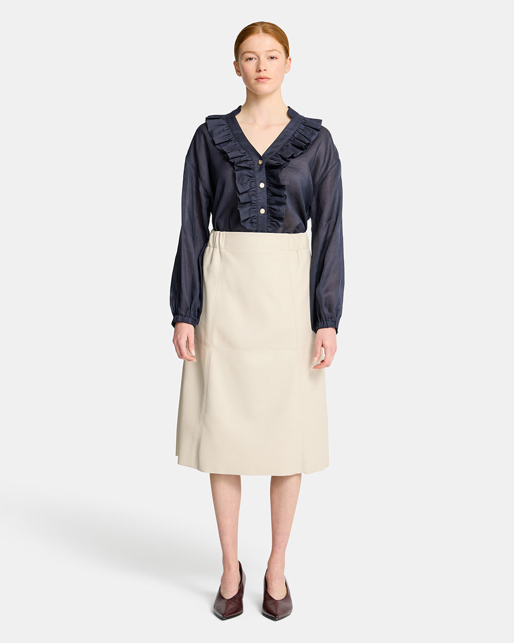 Riva Blouse - Navy