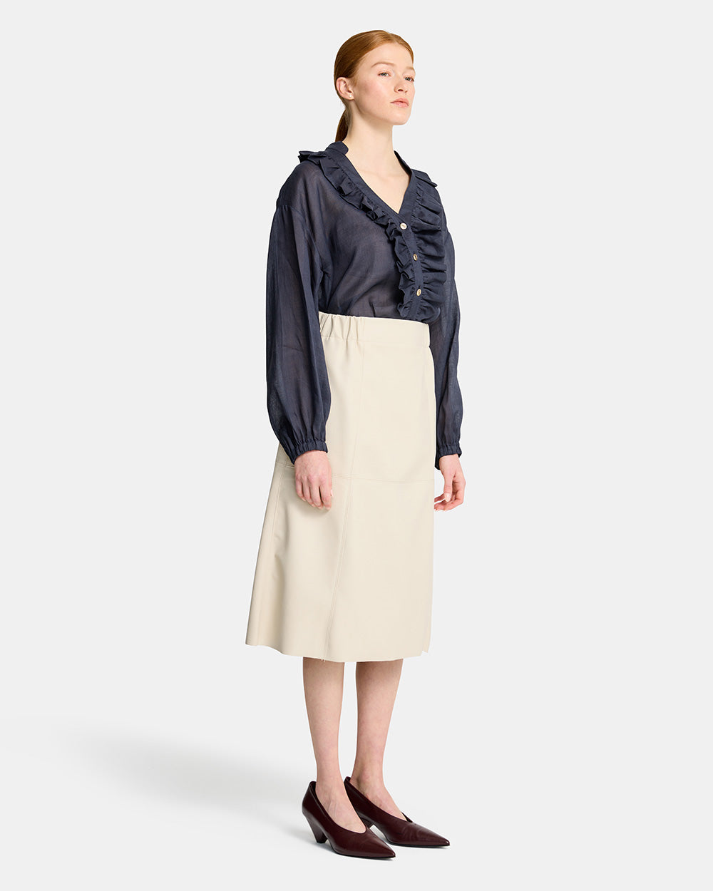 Riva Blouse - Navy