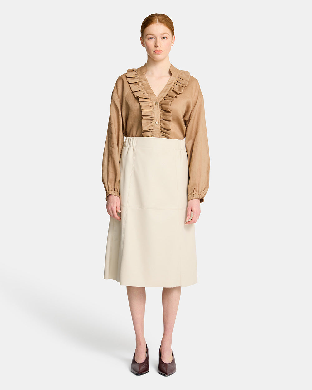 Riva Blouse - Taupe