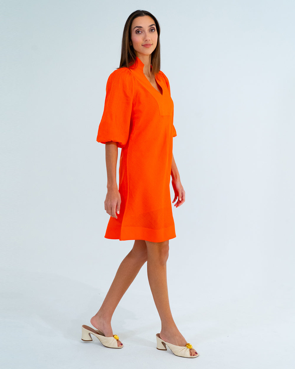 River Mini Dress - Tangerine