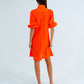 River Mini Dress - Tangerine