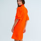 River Mini Dress - Tangerine