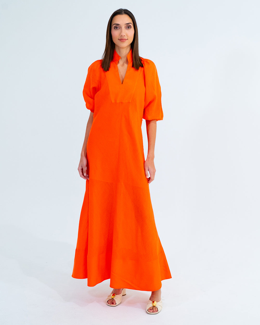 River Dress - Tangerine