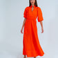 River Dress - Tangerine
