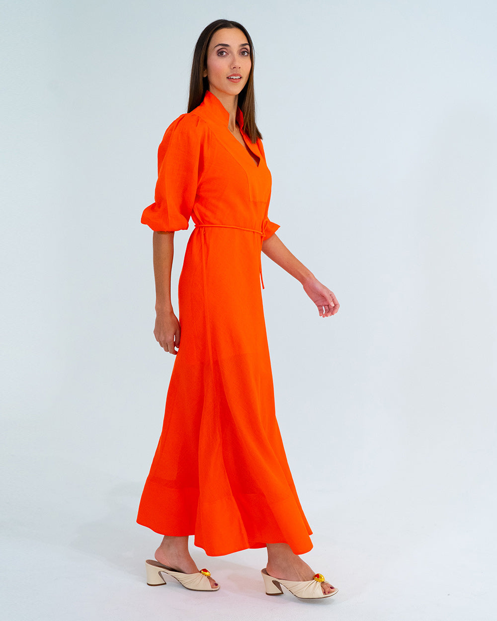 River Dress - Tangerine